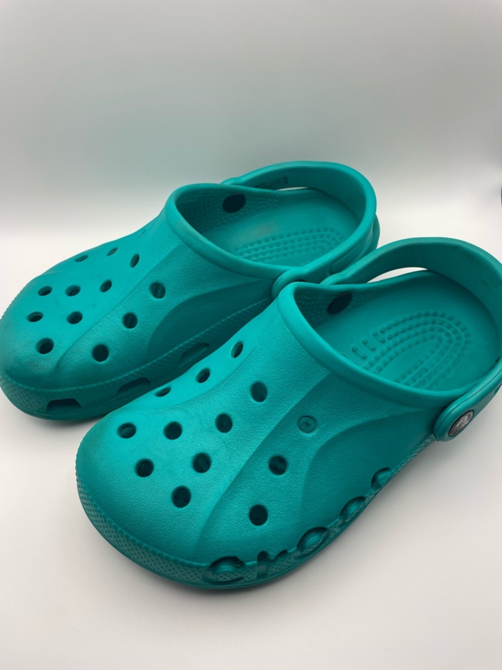Teal Crocs Baya Clogs size 4 6 - Picture 5 of 8